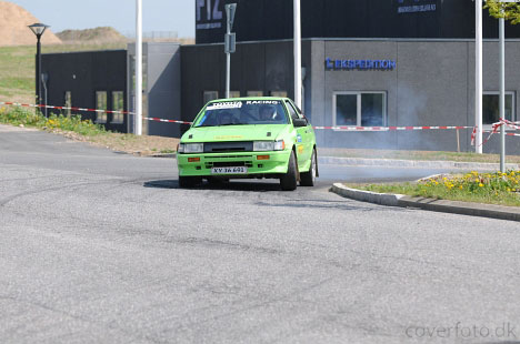 Glimt fra Rallysprint på Regnbueringen
(Foto: Jimmy Lerche (Coverfoto.dk))